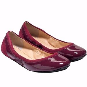 Cole Haan Z3732* Women's Red Avery Patent Leather Ballet Flats Size 7.5